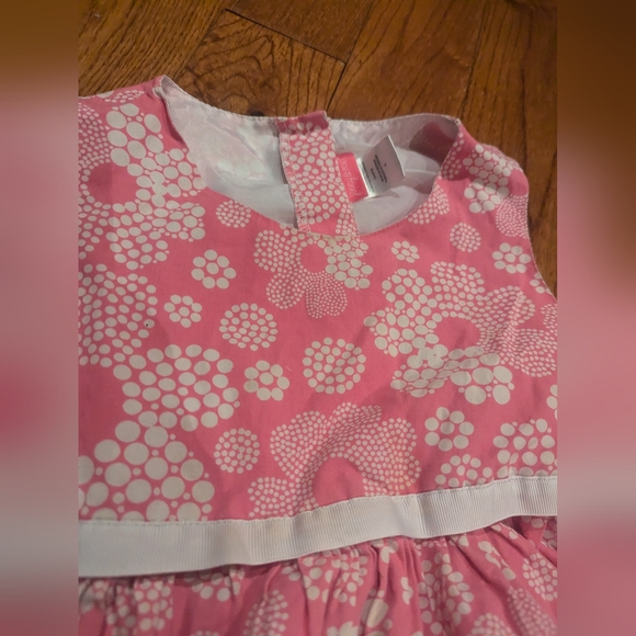 Girls Size 6 Pink and White Flowered Jenny & Me Dress, used - Picture 2 of 8